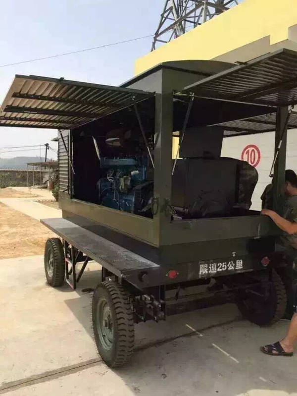 供應拖車型發(fā)電機組給邊防部隊（5）